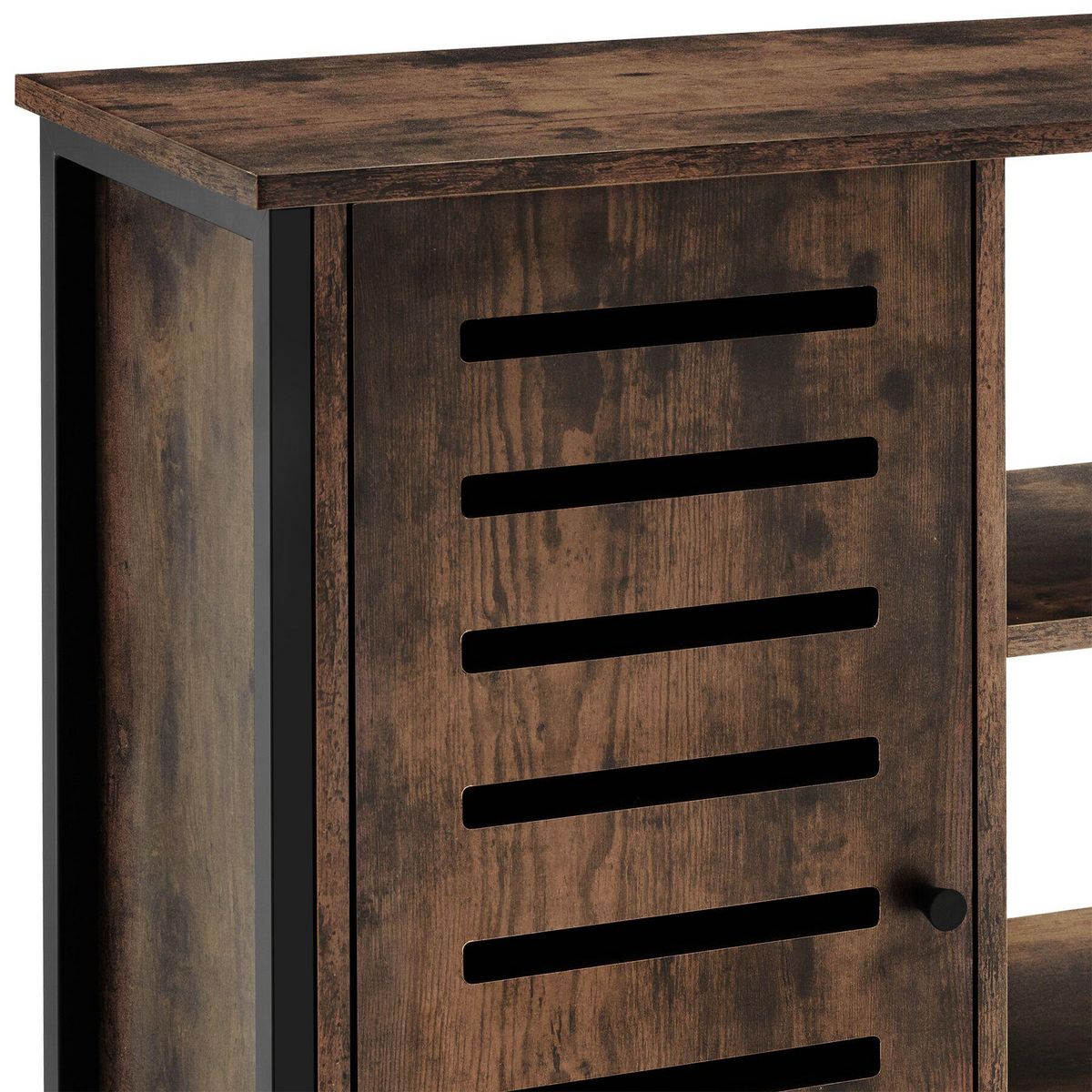 tectake Buffet style industriel Bois foncé industriel, rustique