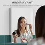 KLEANKIN Armoire miroir murale salle de bain toilette dim. 39L x 12l x 60H cm acier inox. verre