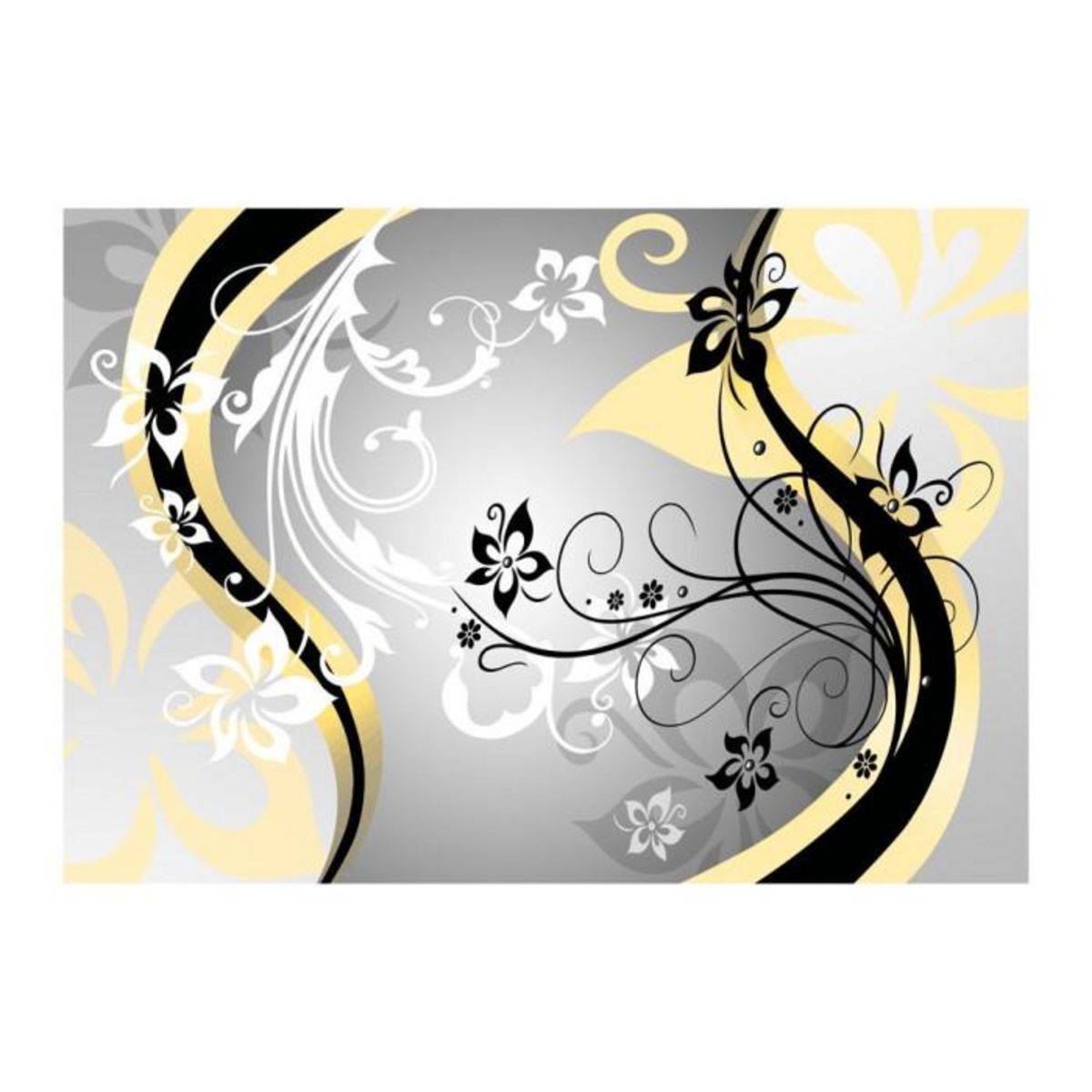 Paris Prix Papier Peint  Art Flowers Yellow