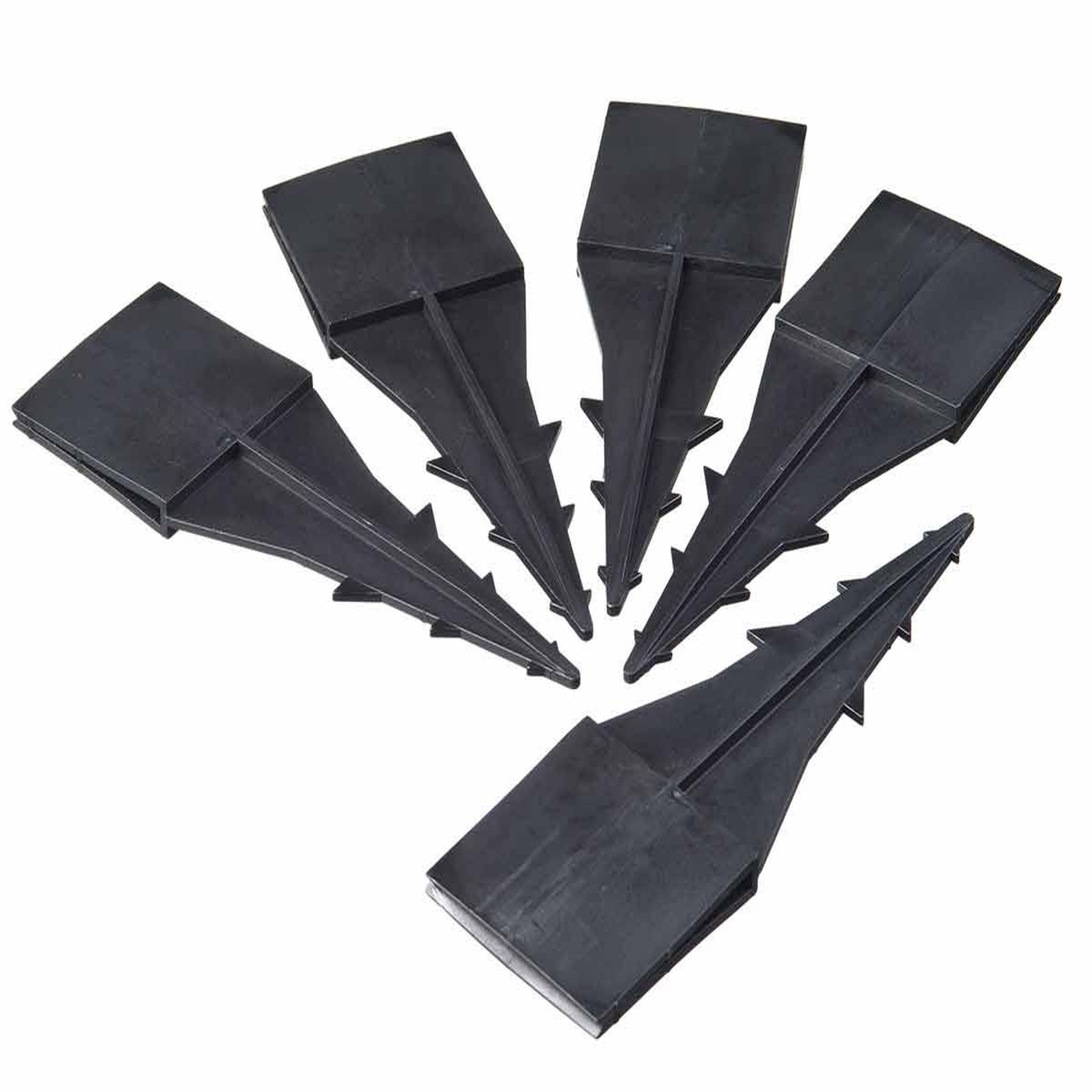 Voir la diapositive 1 : NATURE Lot de 5 ancres pour bordure de jardin en polyuréthane