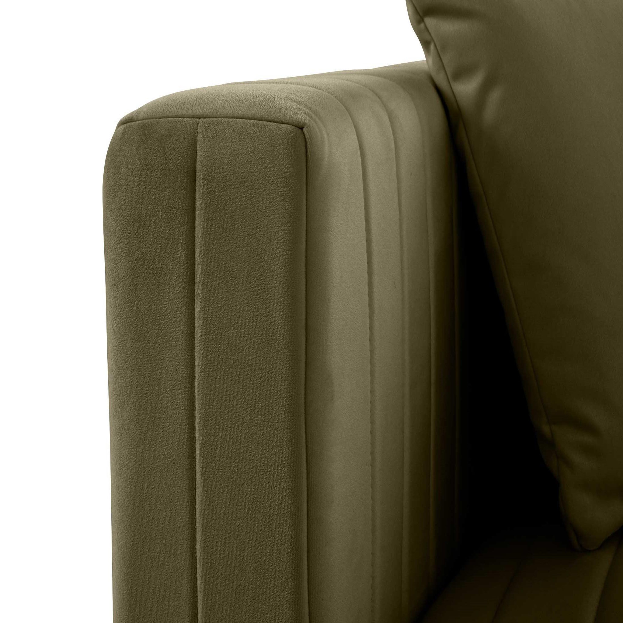 Voir la diapositive 5 : LISA DESIGN Nova - module d'assise gauche - en velours