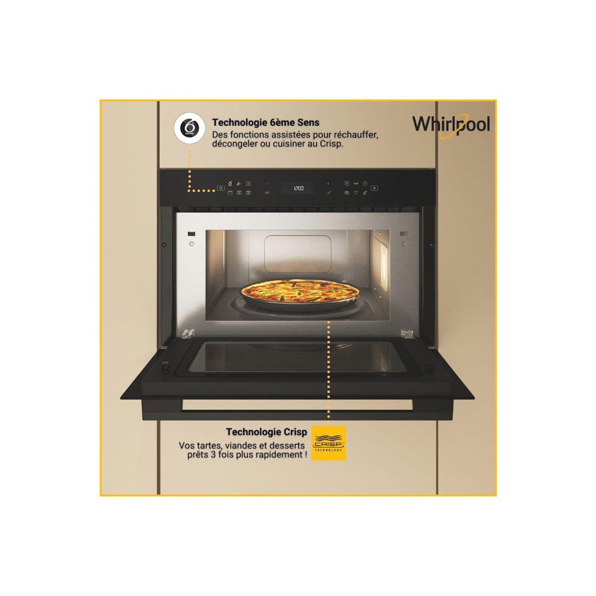 Whirlpool Micro ondes grill encastrable WMD7O4TBF