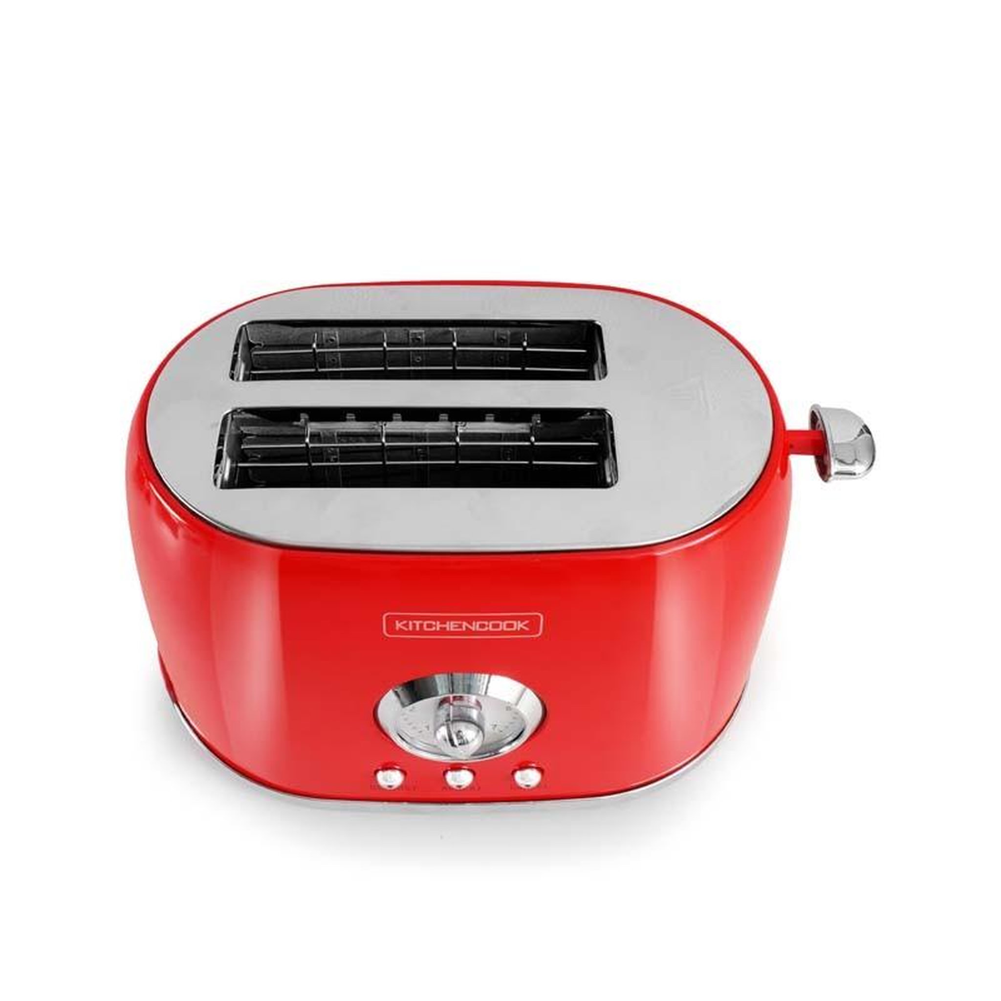 Voir la diapositive 4 : KITCHENCOOK Grille pain style rétro double fentes retro toast rouge kitchencook