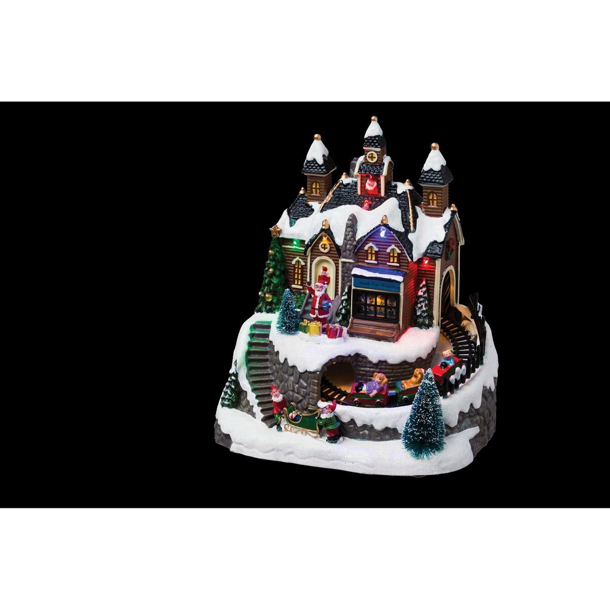 FEERIC LIGHT & CHRISTMAS Village de Noël - Lumineux, musical et animé - Atelier