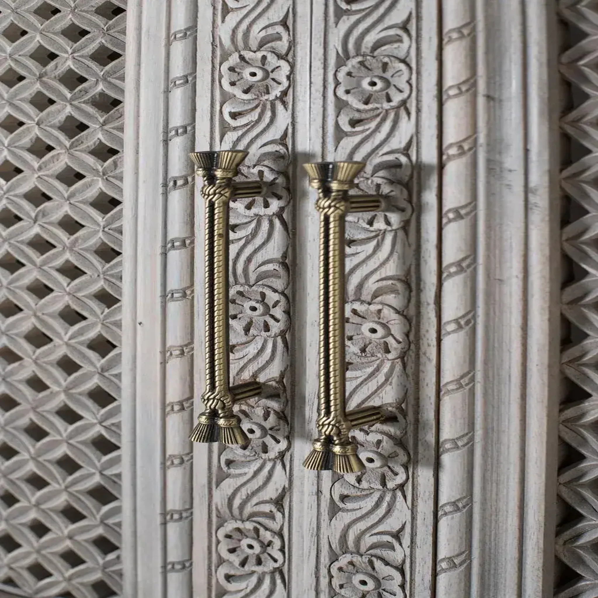 Voir la diapositive 3 : GINER Y COLOMER SL Armoire en bois de manguier 104cm style rustique vintage