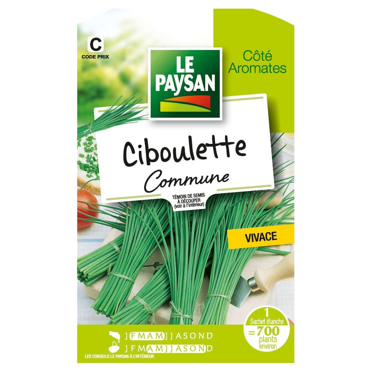 LE PAYSAN Semence potagère ciboulette x1 1 pièce
