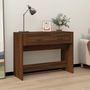 Voir la diapositive 1 : VIDAXL Table console Chene marron 100x39x75 cm Bois d'ingenierie
