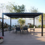 Voir la diapositive 2 : CONCEPT USINE Pergola bioclimatique 4x3m structure en aluminium noir HYDRA