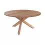 Rendez vous déco Table ronde Laure 6-8 personnes en bois de teck recyclé D150 cm