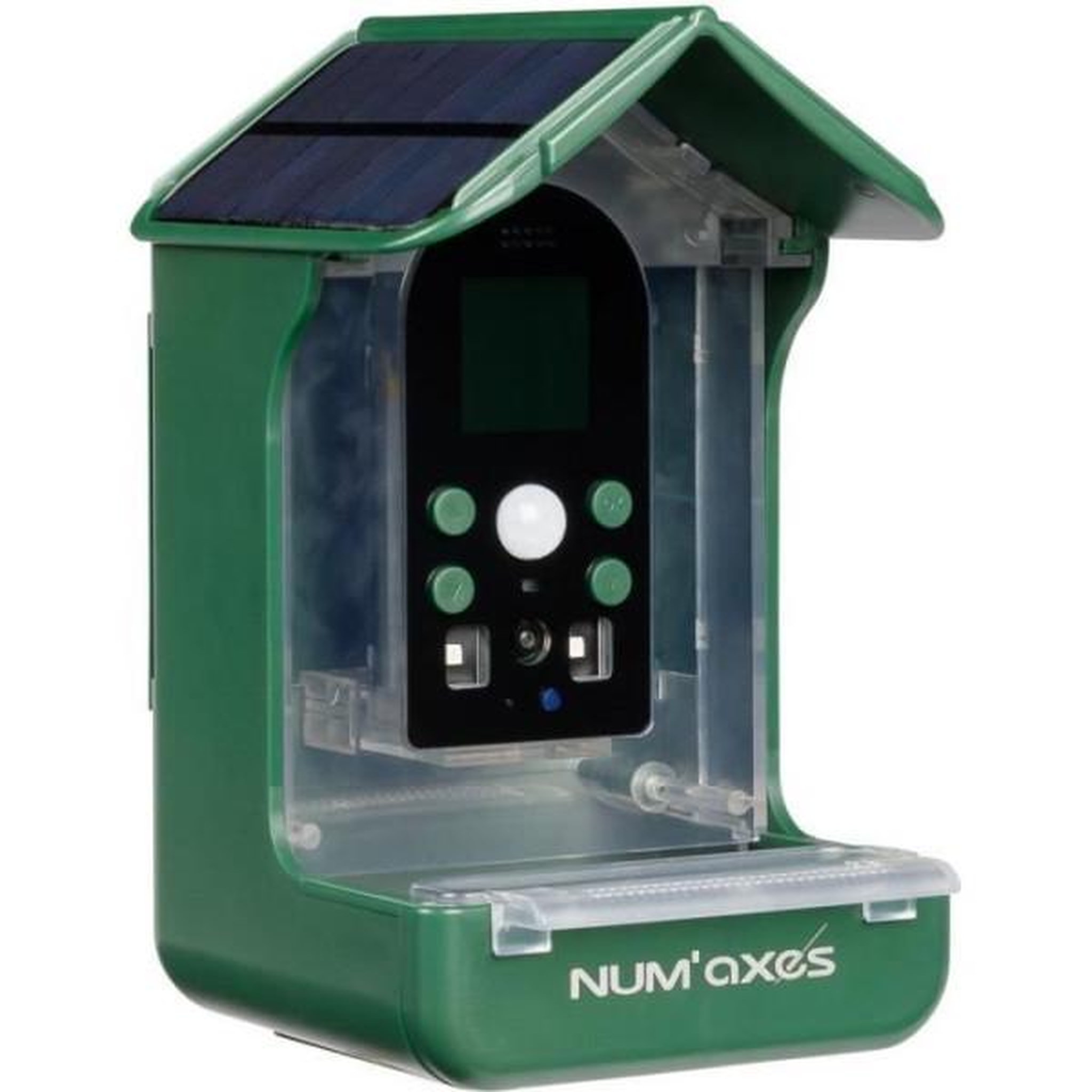 NUM'AXES Mangeoire / abreuvoir pour oiseaux avec caméra intégrée - NUM'AXES - CAM1074 - 120 ° - Vert
