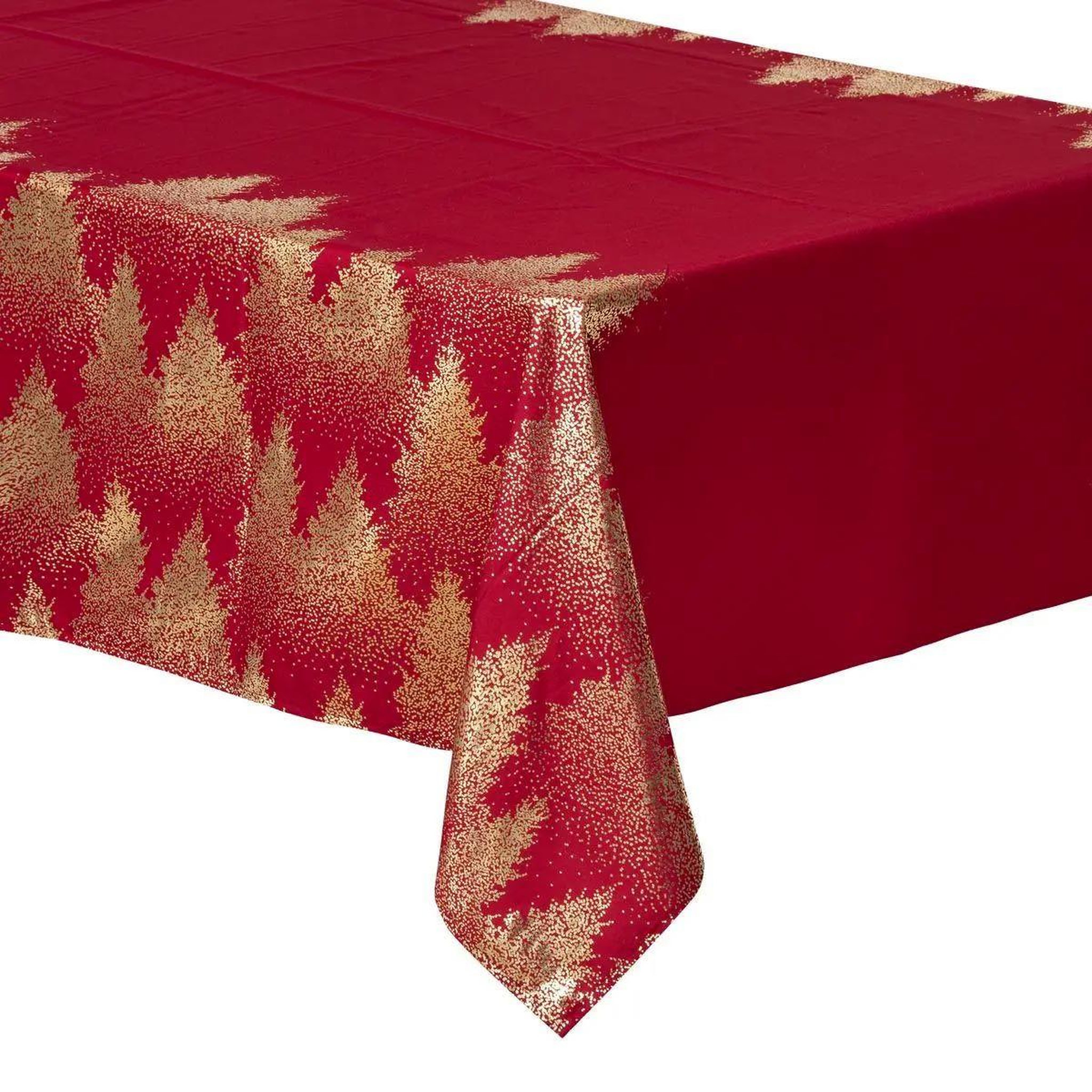ATMOSPHERA Nappe imprimée sapin  colorama  140x240cm rouge