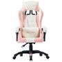 Voir la diapositive 2 : VIDAXL Fauteuil de jeux video Rose Similicuir