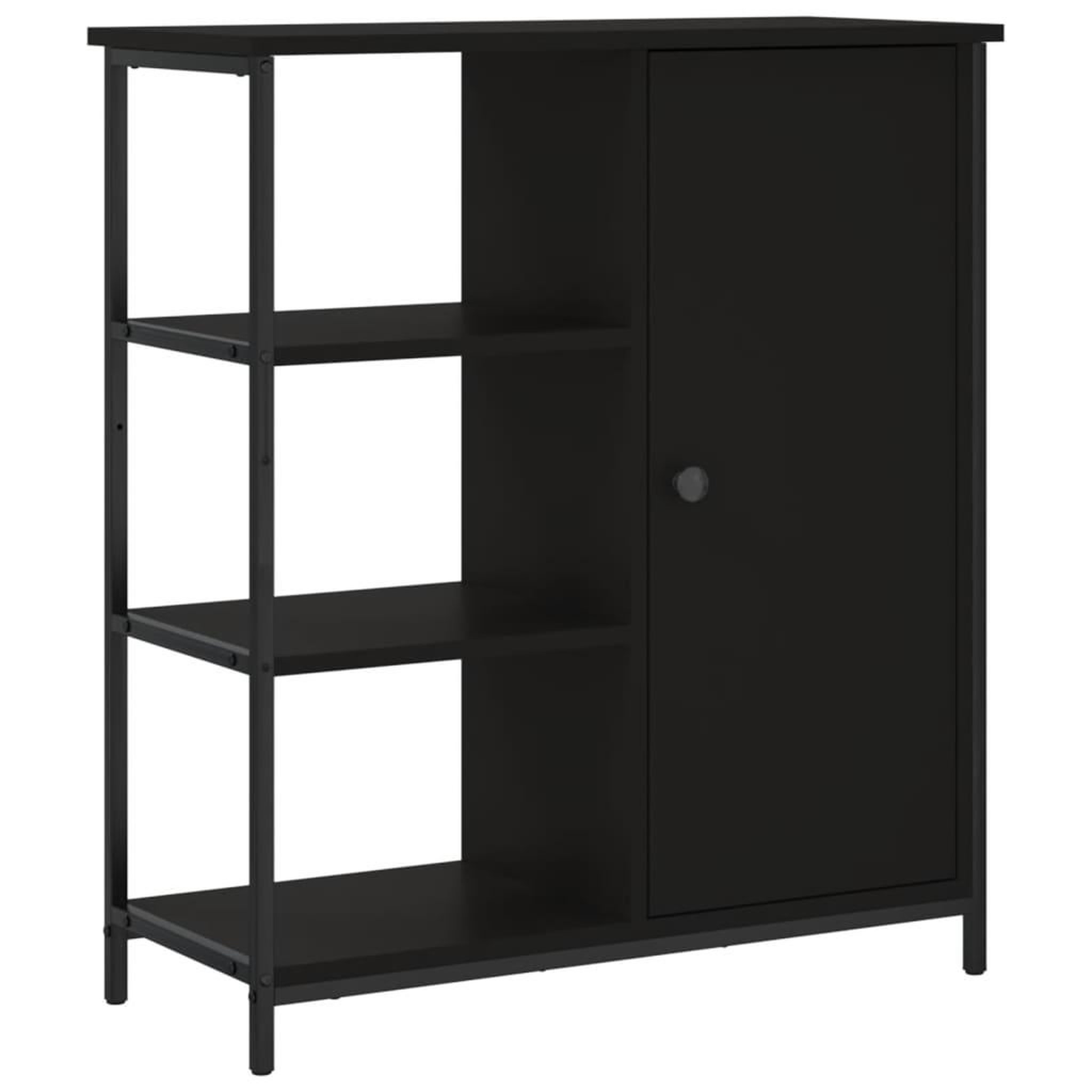 Voir la diapositive 2 : VIDAXL Buffet noir 70x30x80 cm bois d'ingenierie