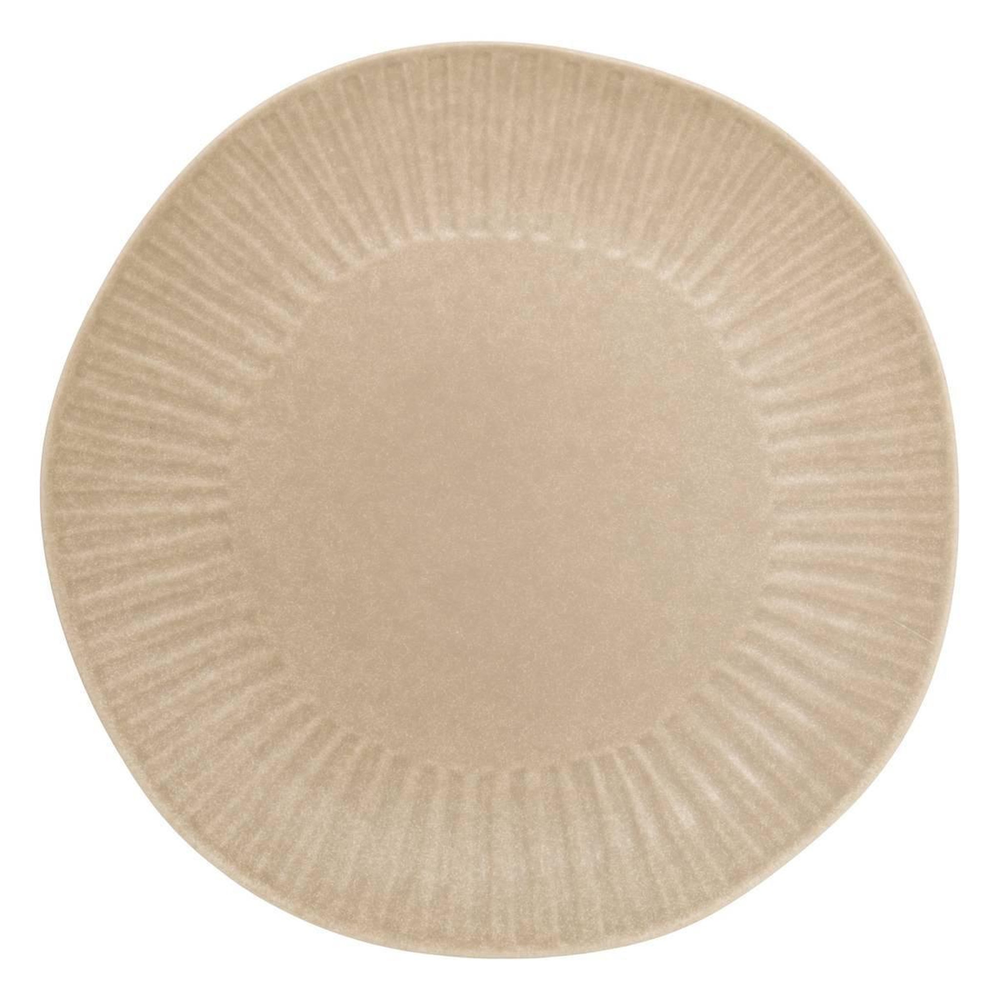 SECRET DE GOURMET Assiette de Présentation en Faïence  Nyero  32cm Beige