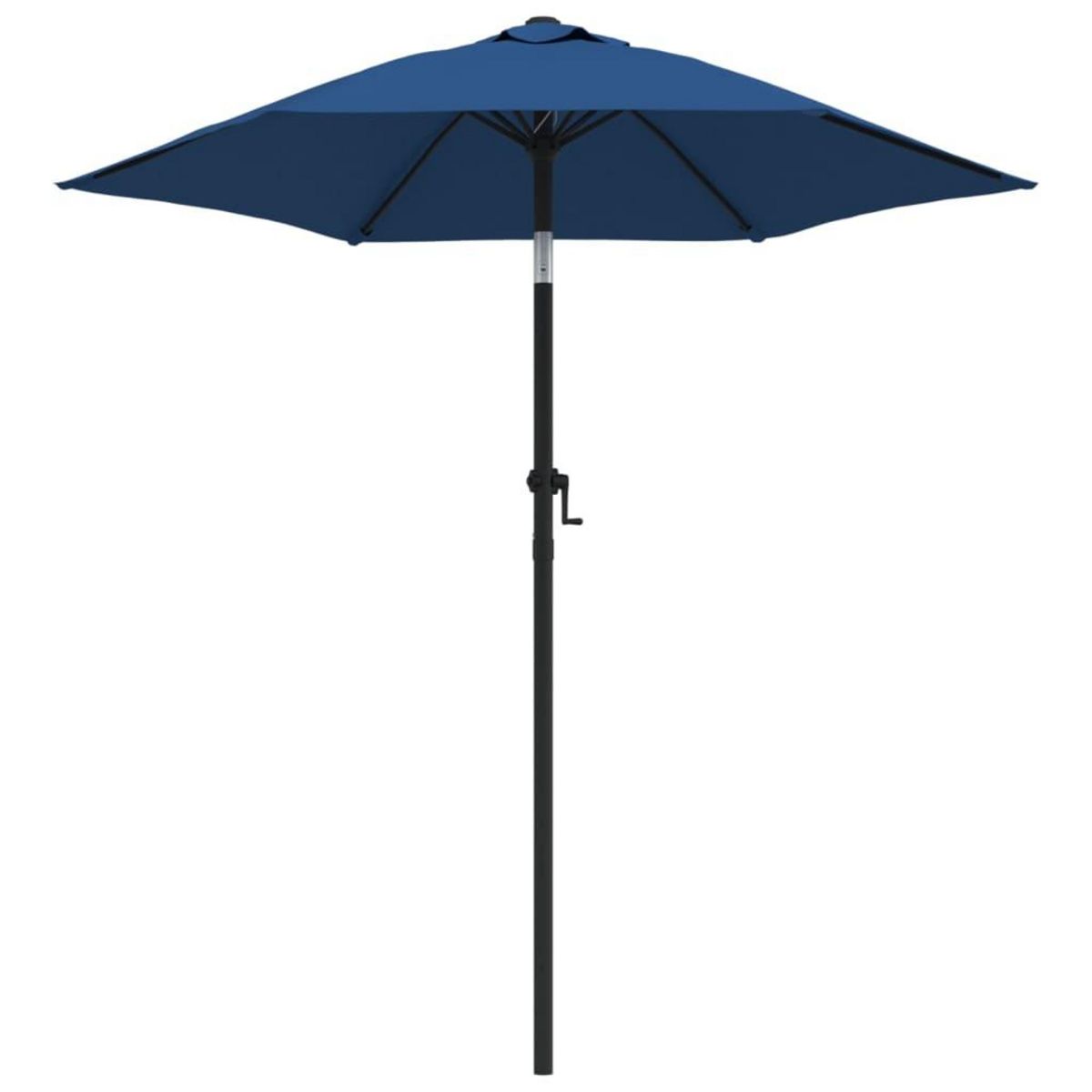 VIDAXL Parasol Bleu 200x224 cm Aluminium