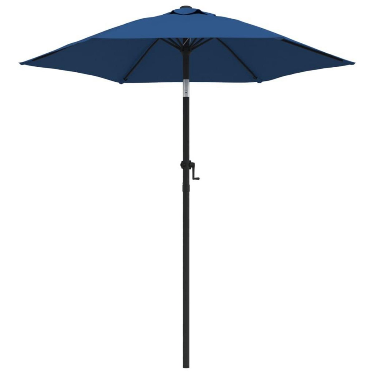 VIDAXL Parasol Bleu 200x224 cm Aluminium
