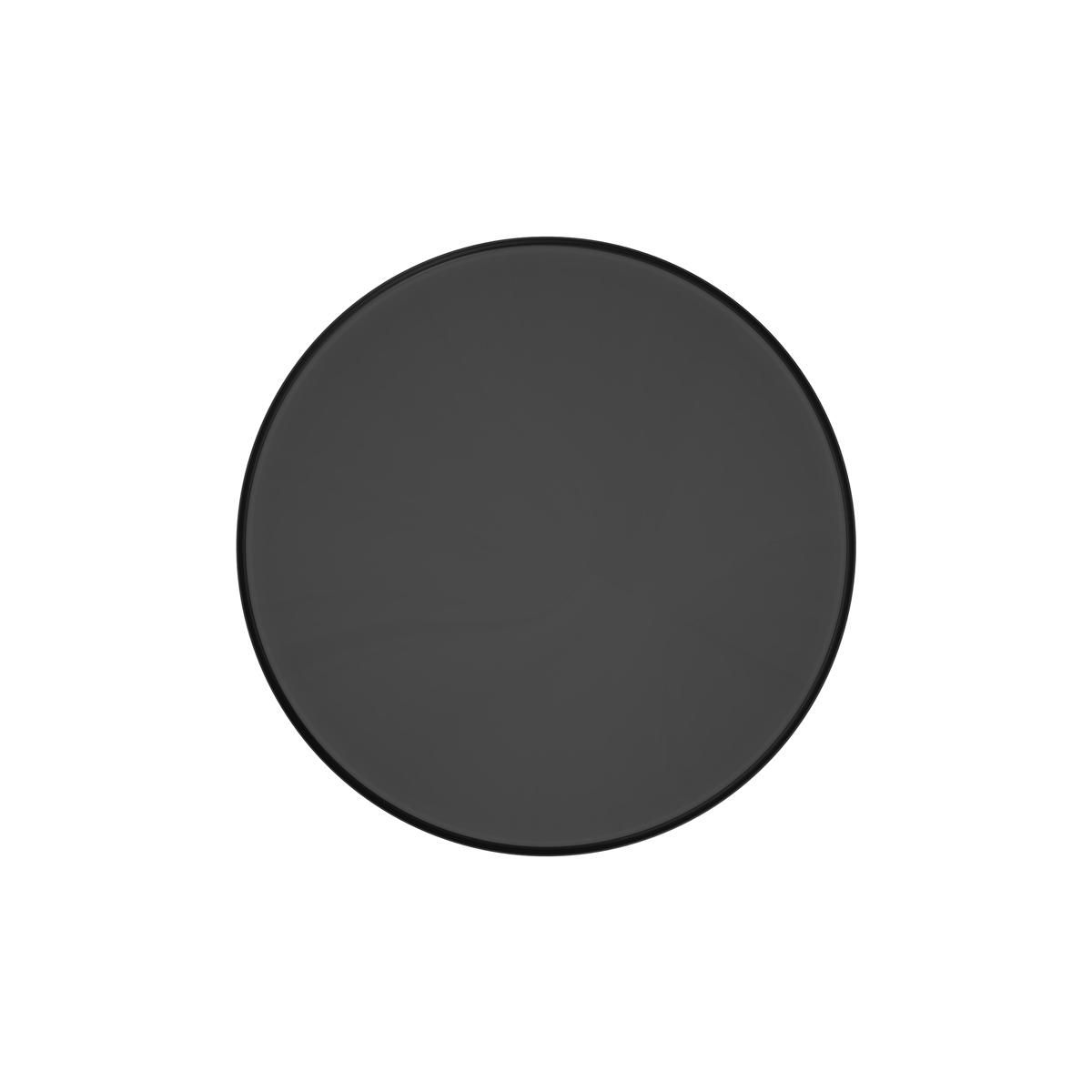 Rendez vous déco Table d'appoint ronde en métal noir et plateau laiton D45 cm - Corry