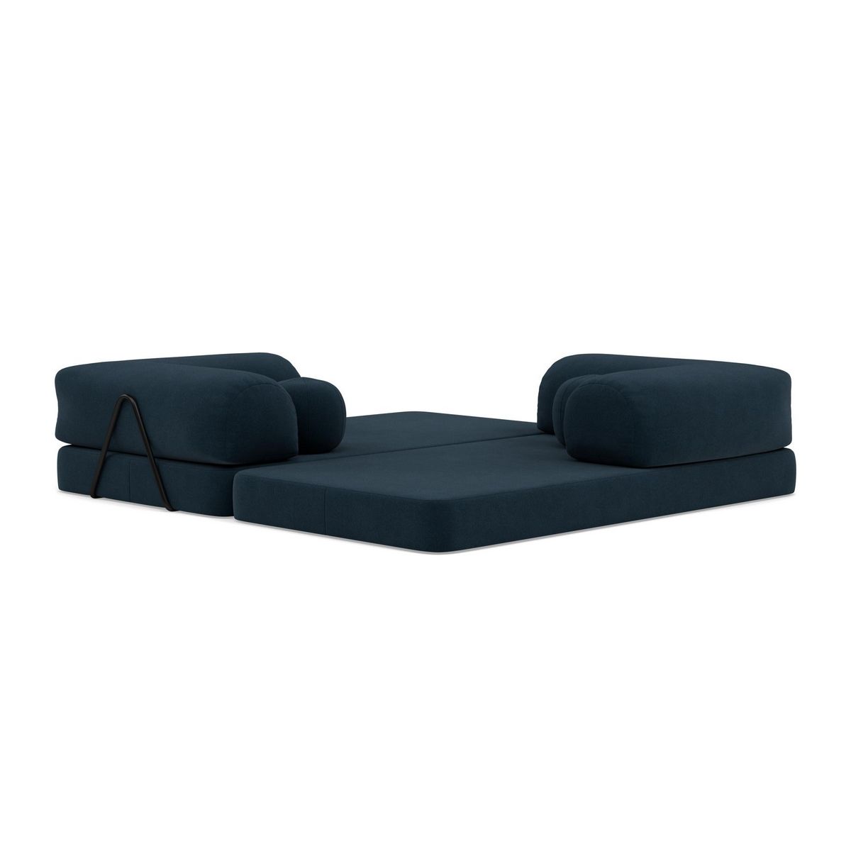 LISA DESIGN Nebula - canapé 3 places convertible en velours texturé