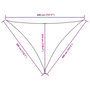Voir la diapositive 6 : VIDAXL Voile de parasol tissu oxford triangulaire 3x4x4 m blanc