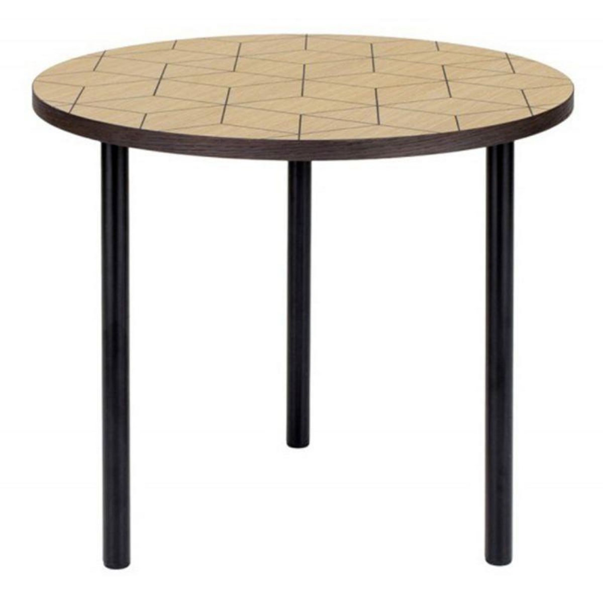 Paris Prix Table d'Appoint Design  Arty Triangles  50cm Chêne