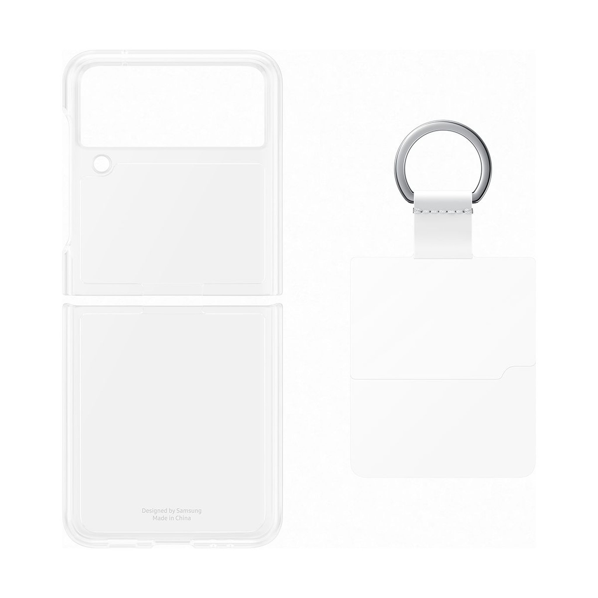 Voir la diapositive 3 : Samsung Coque Z Flip 3 laniere transparent