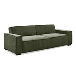 Paris Prix Canapé Convertible 3 Places Velours  Dudley  230cm Vert