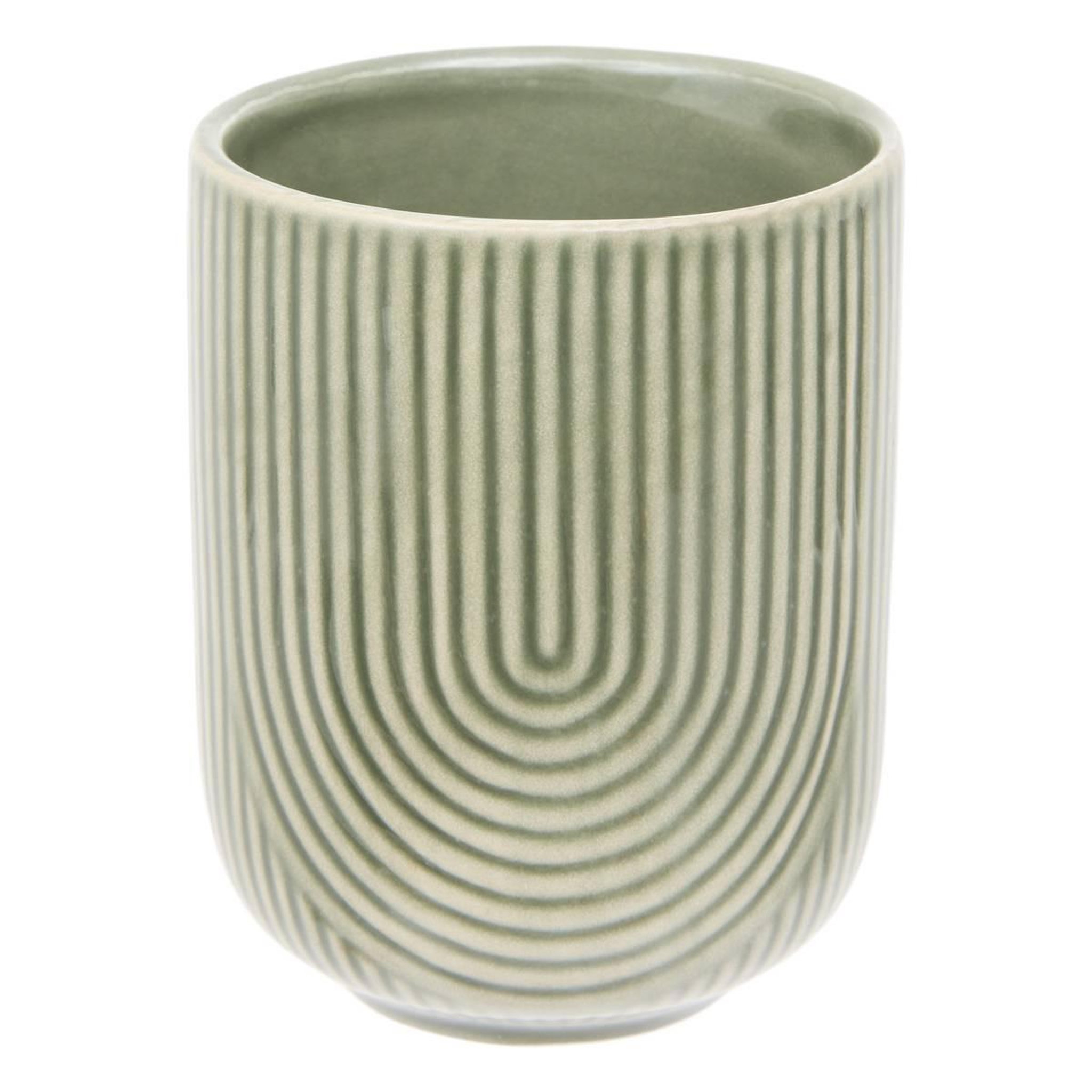 Voir la diapositive 2 : SECRET DE GOURMET Lot de 6 tasses en faïence  lya  20cl vert