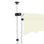 Voir la diapositive 3 : VIDAXL Auvent manuel retractable 300 cm Creme