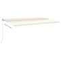 Voir la diapositive 3 : VIDAXL Auvent automatique capteur de vent/LED 6x3 m Creme