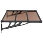 Voir la diapositive 4 : VIDAXL Auvent de porte Noir 122x90 cm Polycarbonate