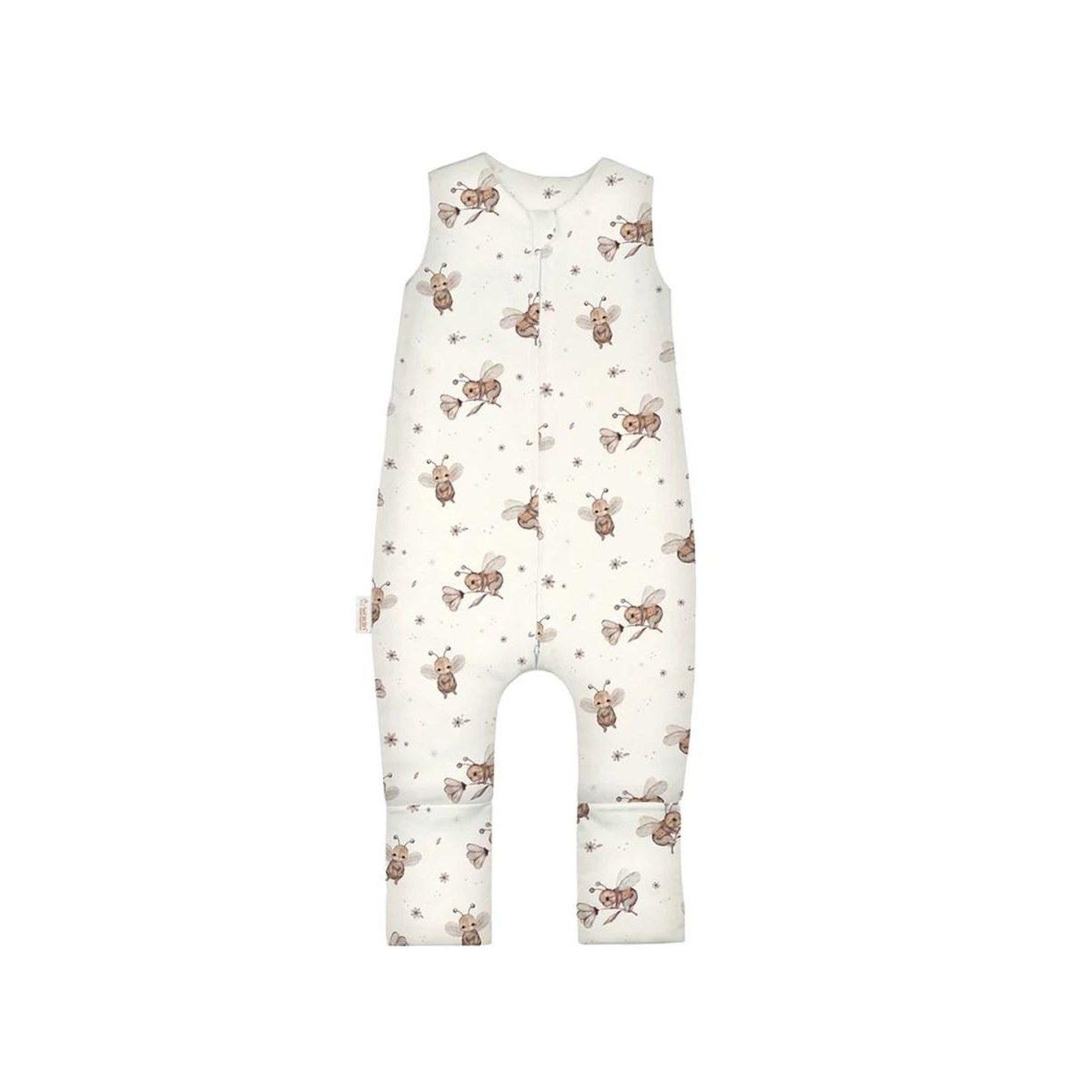WALDIN Gigoteuse à jambes en coton 2,5 TOG - taille M (3-4 ans) - motif abeilles, champagne