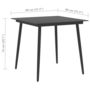 Voir la diapositive 4 : VIDAXL Table a dîner de jardin Noir 80x80x74 cm Acier et verre