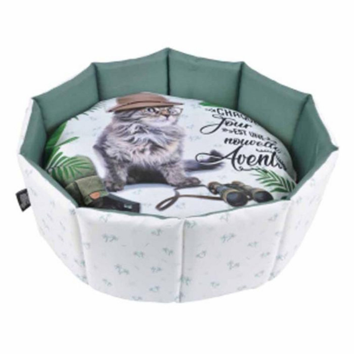 Paris Prix Panier Rond pour Chat  Aventurier  48cm Blanc