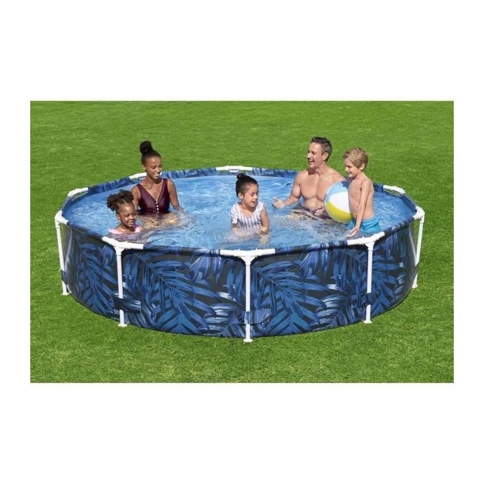 Voir la diapositive 3 : BESTWAY Piscine hors sol tubulaire BESTWAY - Steel Pro™ - 305 x 66 cm - Ronde