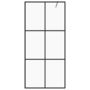 Voir la diapositive 3 : VIDAXL Paroi de douche avec verre ESG transparent 100x195 cm Noir