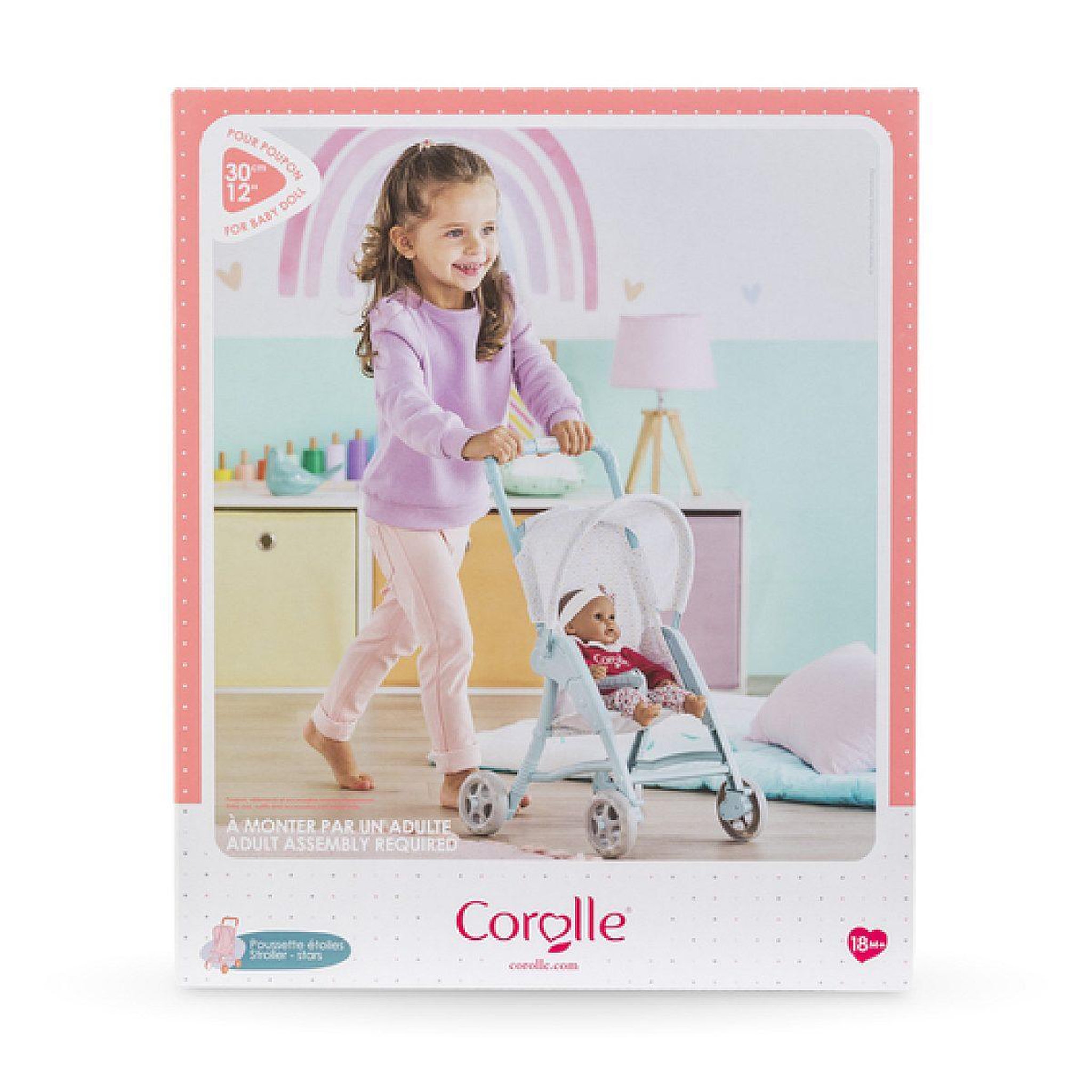 Corolle Bb30 poussette etoiles