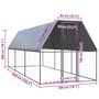 Voir la diapositive 5 : VIDAXL Poulailler d'exterieur 2x6x2 m Acier galvanise