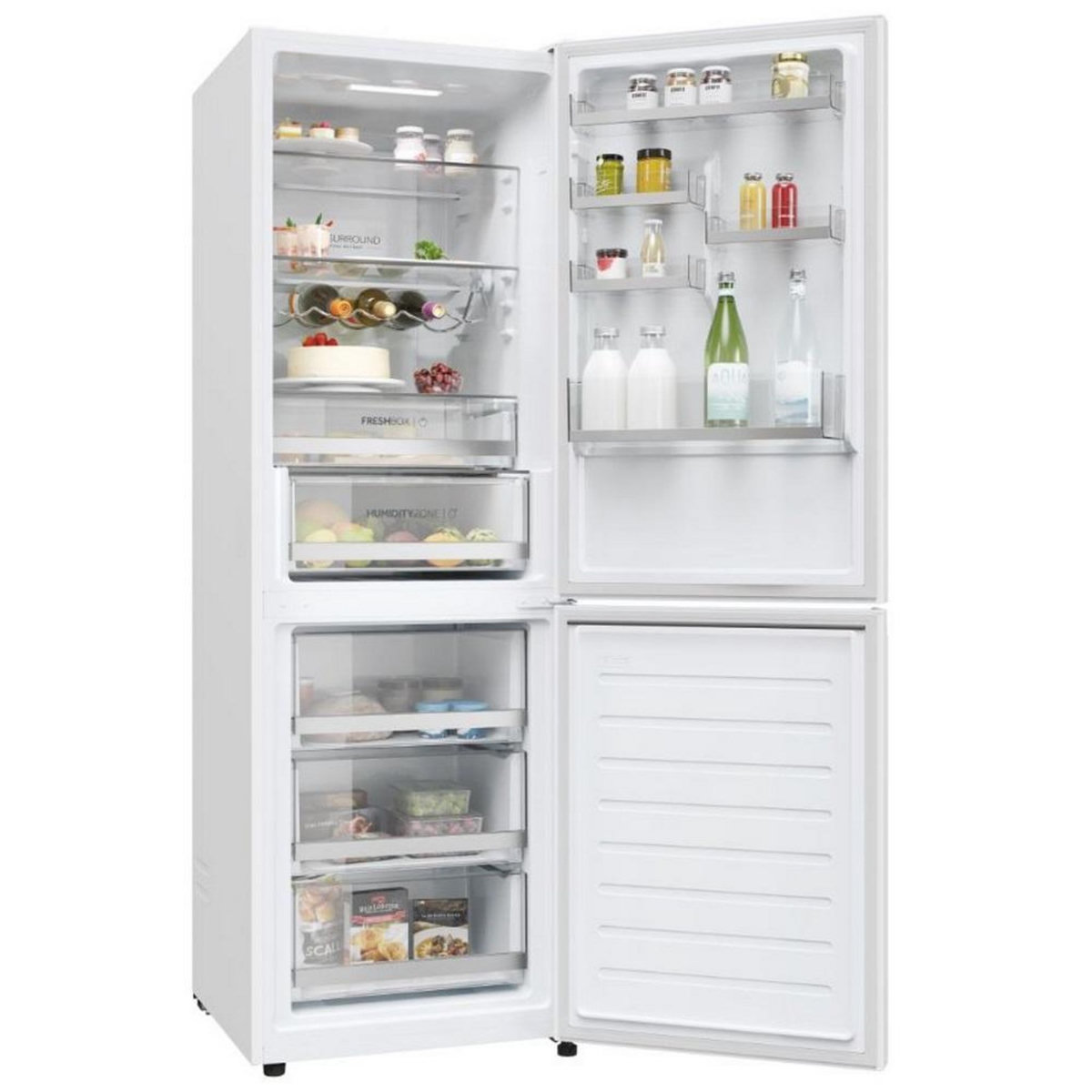 HAIER Réfrigérateur combiné 60cm 341l nofrost blanc - HDW3618DNPW