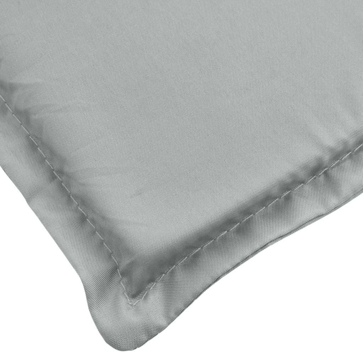 VIDAXL Coussin de banc de jardin gris clair melange 150x50x7 cm tissu