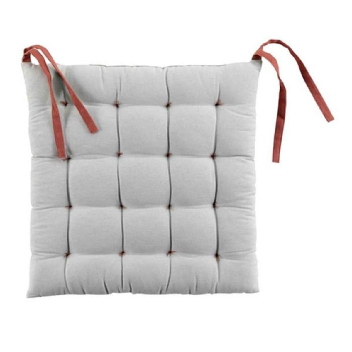 Paris Prix Galette de Chaise  Initia  40x40cm Terracotta & Taupe