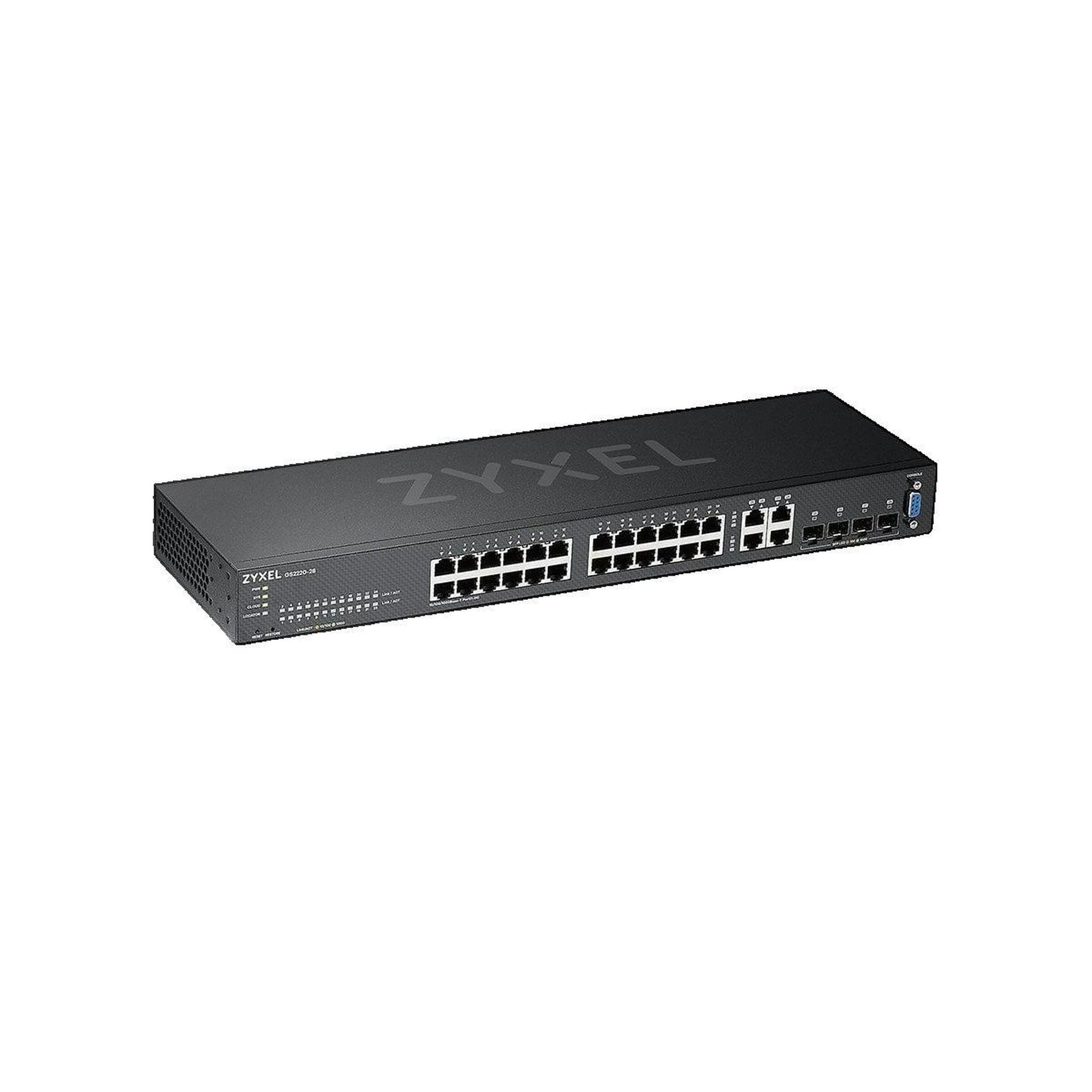 Zyxel Commutateur réseau Zyxel GS2220-28 24 ports Ethernet Gigabit + 4 ports Kombi-Gigabit-SFP