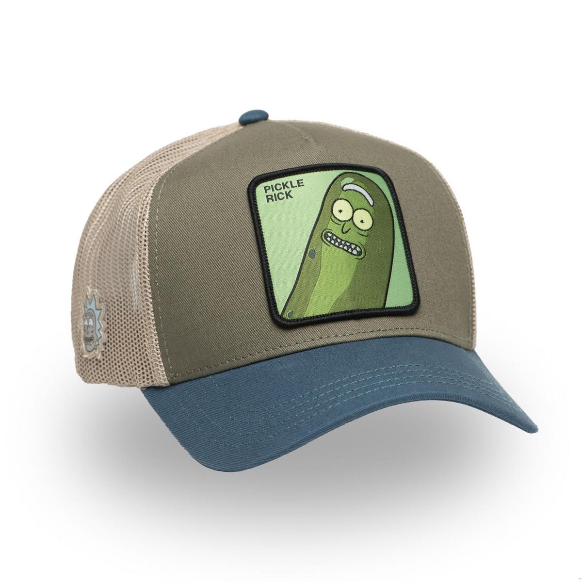 CAPSLAB Casquette trucker en coton avec filet Rick & Morty Pickle
