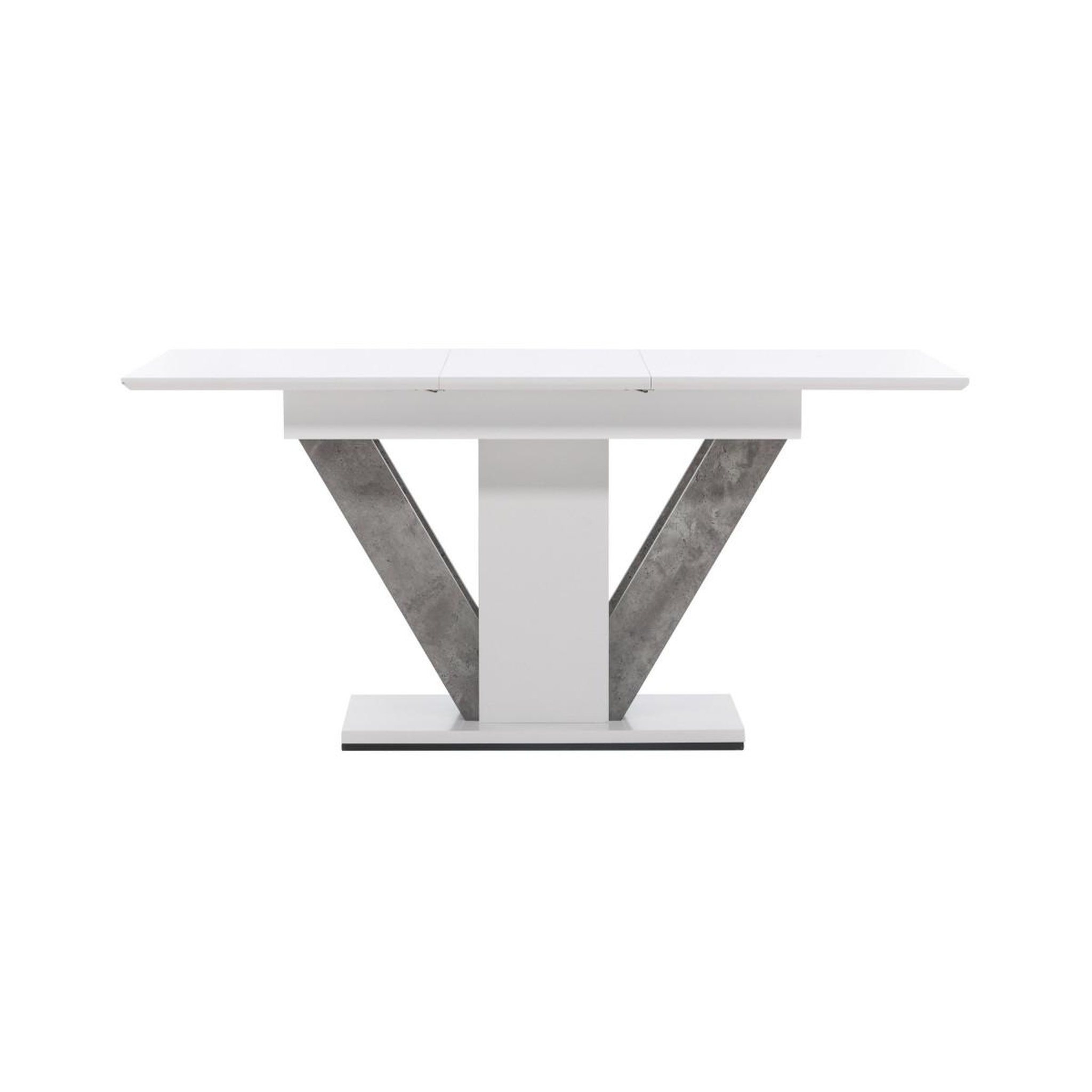 Voir la diapositive 5 : Paris Prix Table à manger extensible  disa  120-160cm blanc