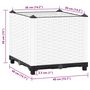 Voir la diapositive 6 : VIDAXL Lit sureleve 40x40x38 cm Polypropylene