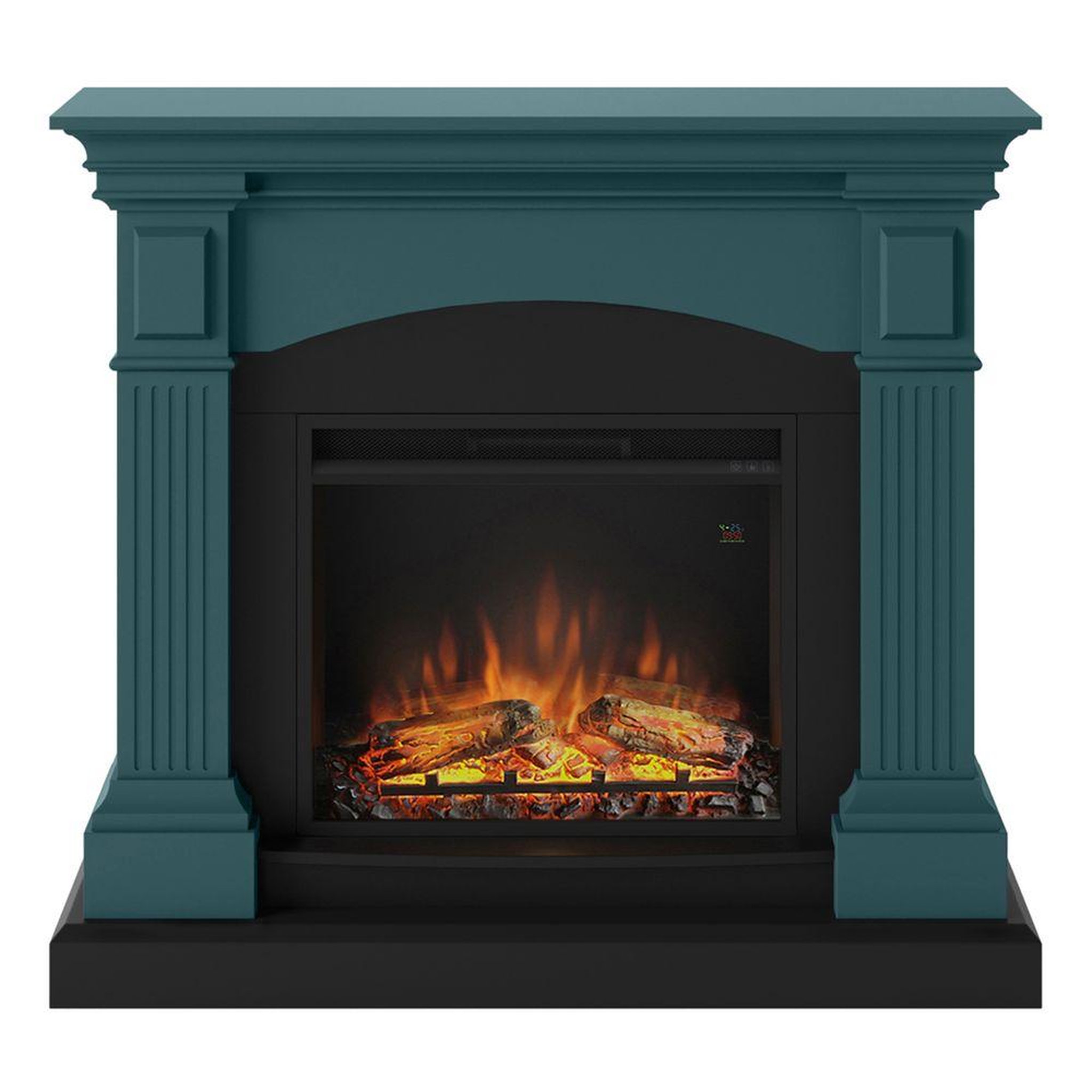 CENTRALE BRICO Cheminée électrique décorative  Magna  Turquoise - Powerflame