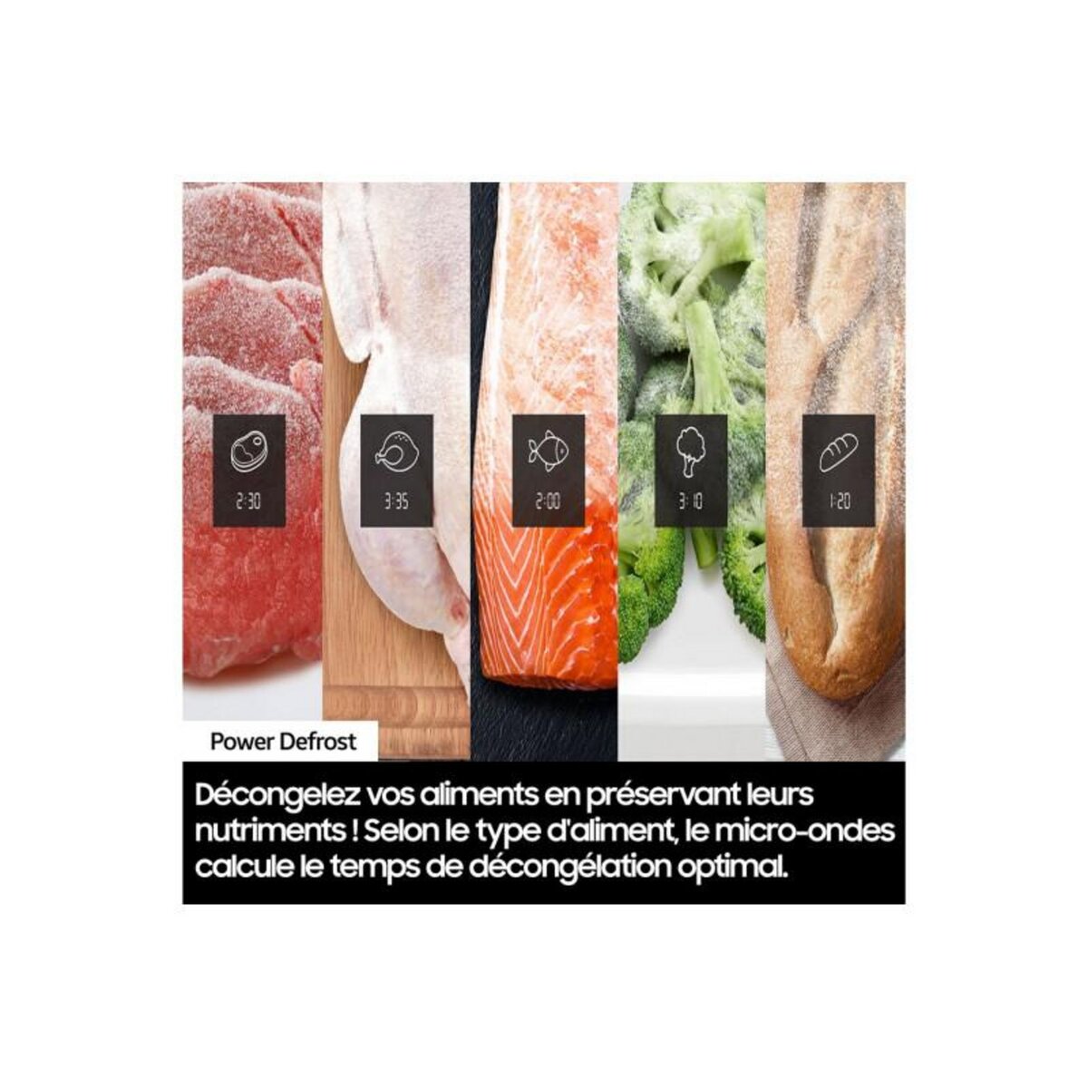 Samsung Micro-ondes gril 32l 1400w inox noir - mg32dg4524cge