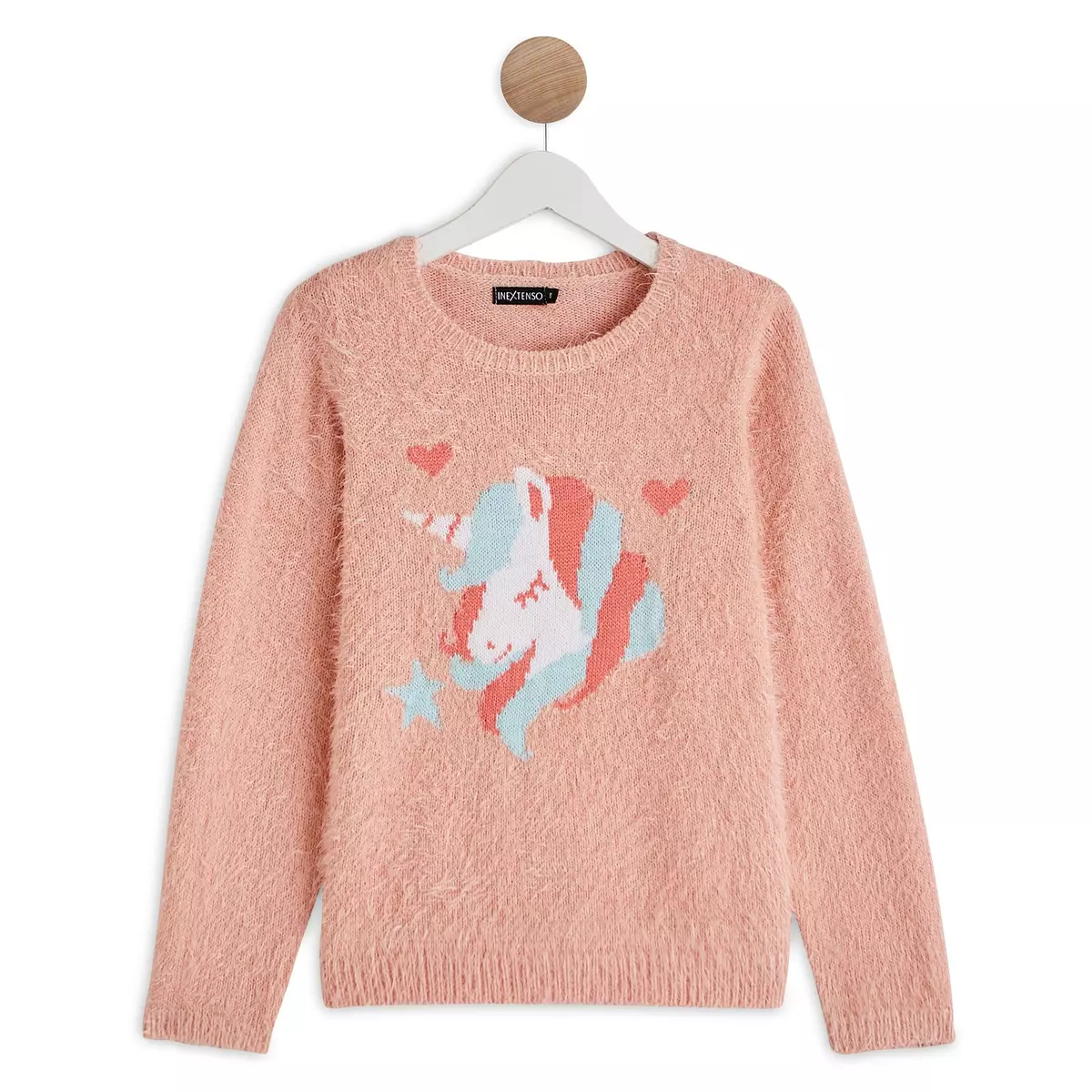 IN EXTENSO Pull jacquard licorne fille