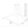 Voir la diapositive 3 : ELICA Hotte décorative murale 90cm 68db 395m3/h inox - prf0091763b