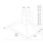 Voir la diapositive 3 : ELICA Hotte décorative murale 90cm 68db 395m3/h inox - prf0091763b
