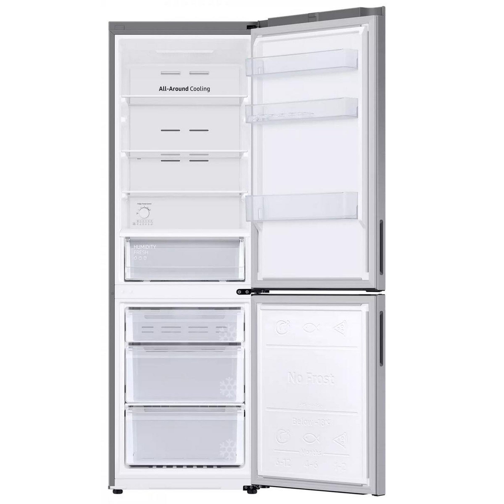 Voir la diapositive 4 : Samsung Réfrigérateur combiné 60cm 344l ventilé - rb33b610esa
